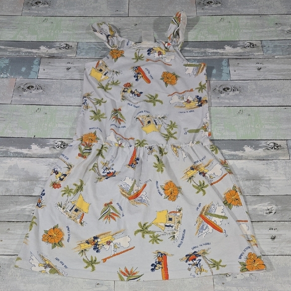 Disney Other - Disney Shopping Surfing Beach Island Mickey Mouse & Donald Duck Dress Sz Large